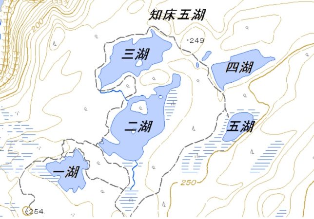 知床五湖地図